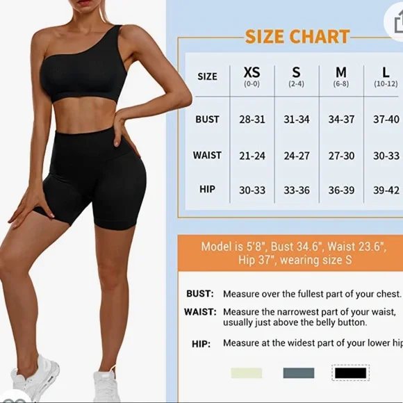 Biker Shorts high Waisted Workout Shorts - Picture 5 of 5